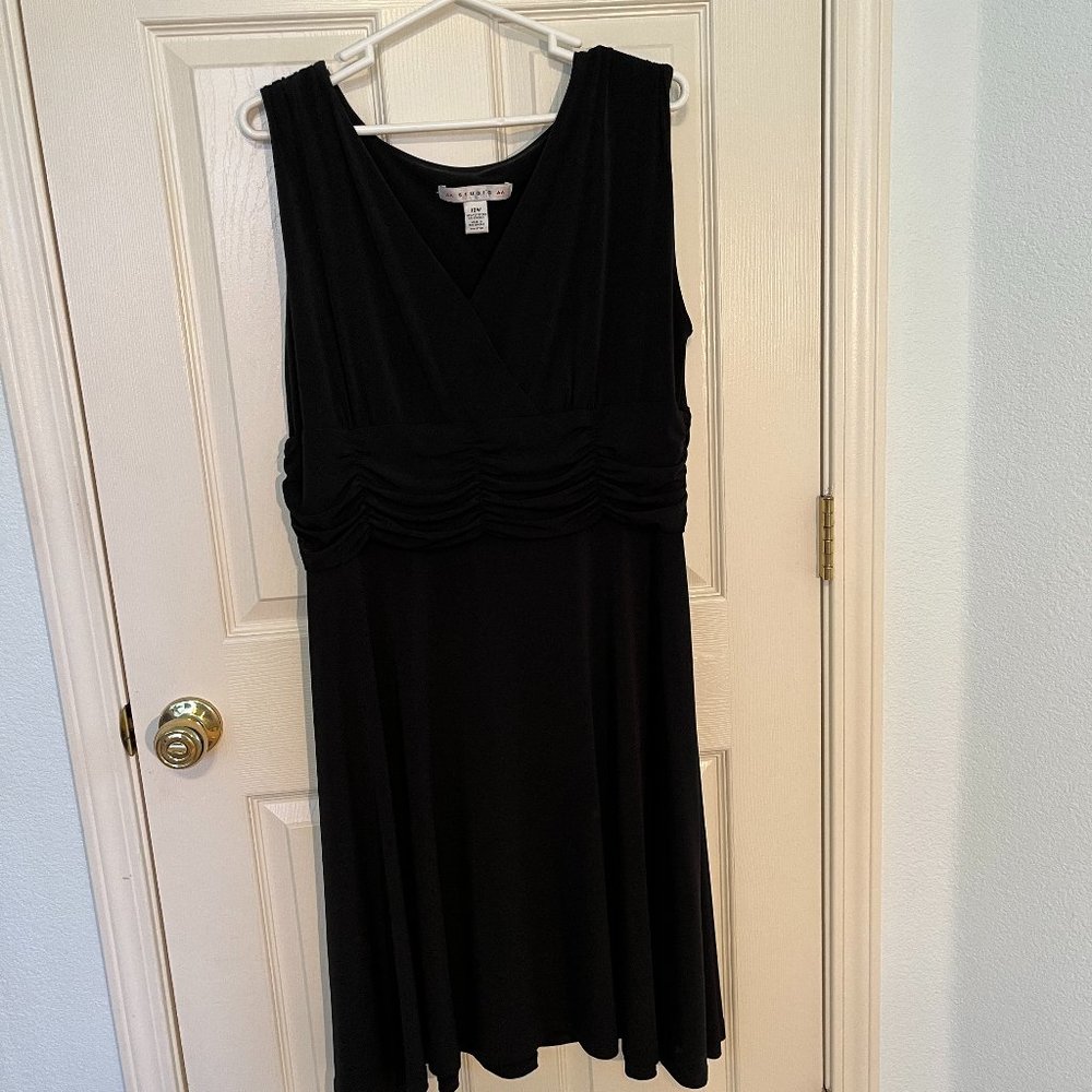 Black cocktail dress, size 16
